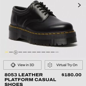 Doc Martens Leather Platform Loafers